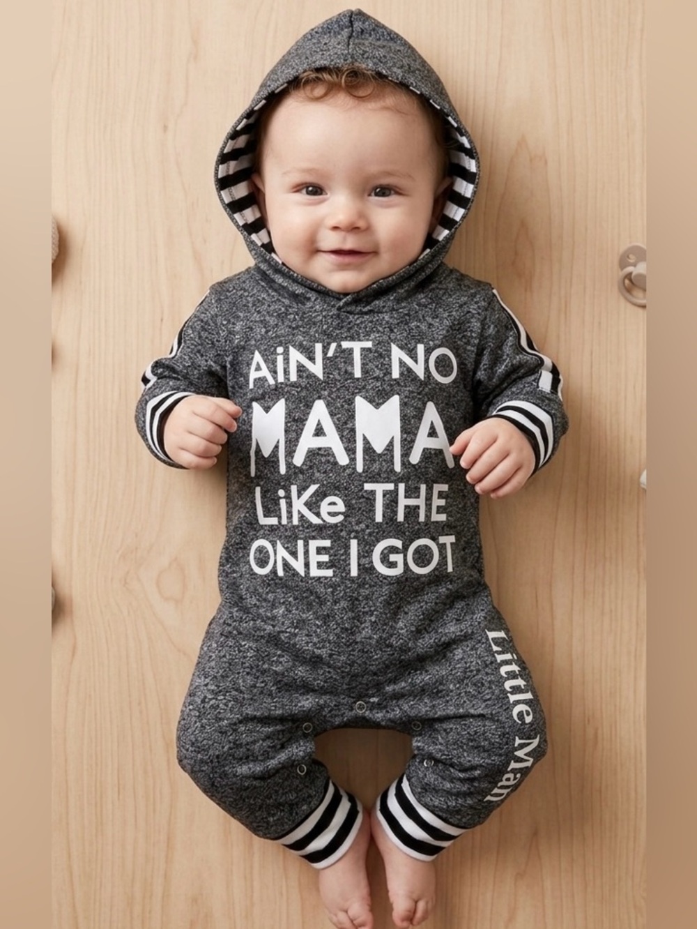 ❤️”Ain't No Mama Like The One I Got” Hooded Baby Set